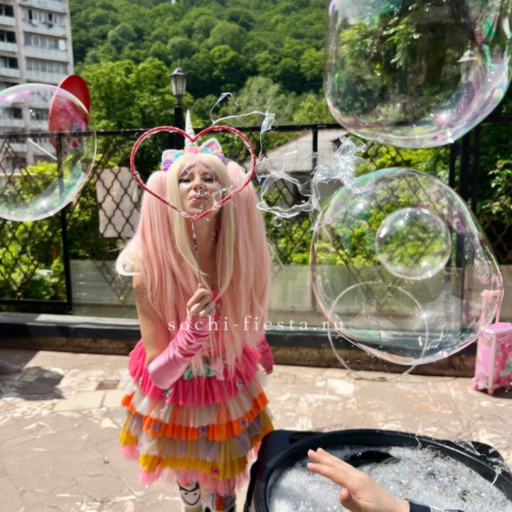 Шоу мыльных пузырей в Саратове