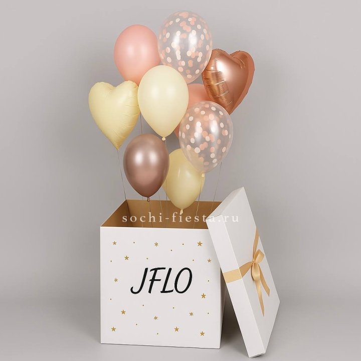 Коробка-сюрприз с шарами №2 в Саратове