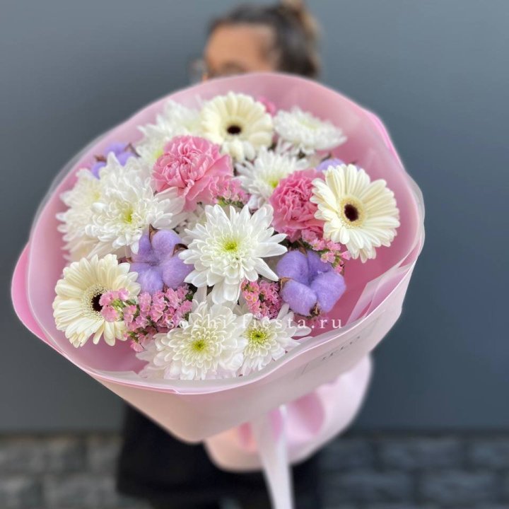 Букет цветов "Пинк спринг" в Саратове