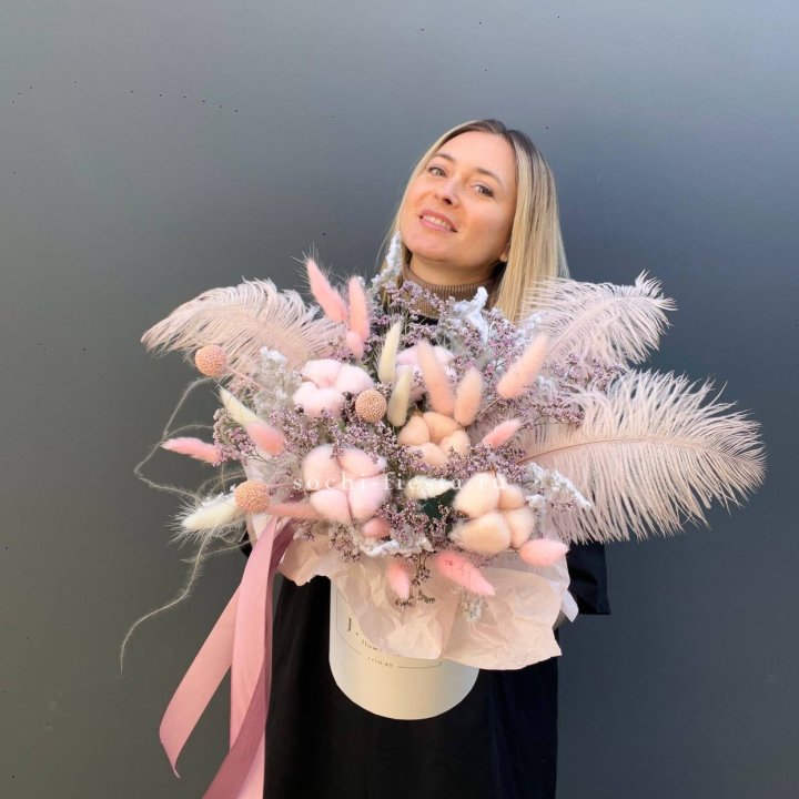 Авторский бокс с сухоцветами в Саратове