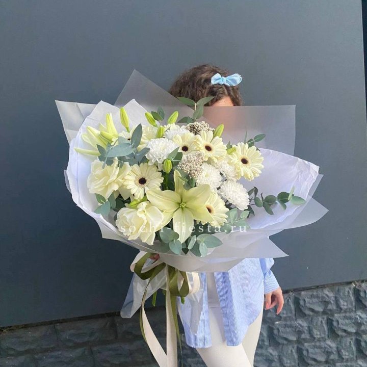 Букет с лилией и герберой в Саратове