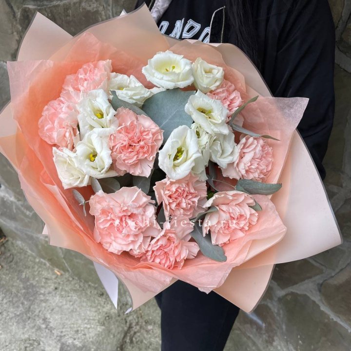  Букет диантусов "Пич" в Саратове