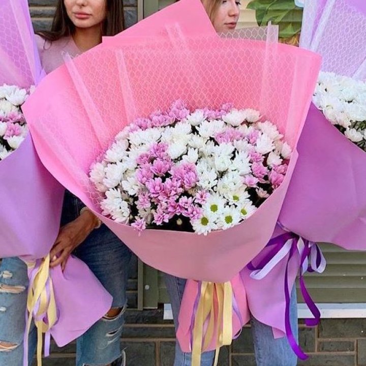 Букет хризантем №3 в Саратове