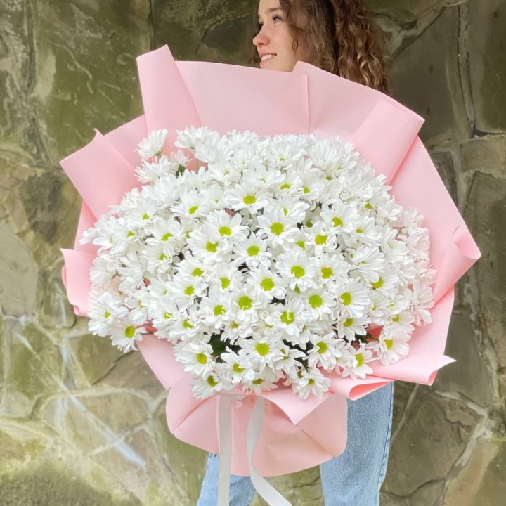  Букет хризантем "Крем" в Саратове