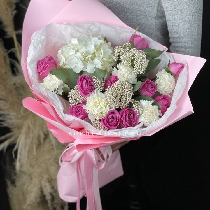 Букет с мисти бабблс №1 в Саратове