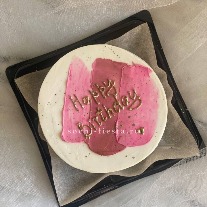 Бенто-торт "С днём рождения" пастель в Саратове