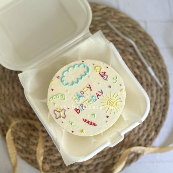 Бенто-торт "С днем рождения!"  в Саратове