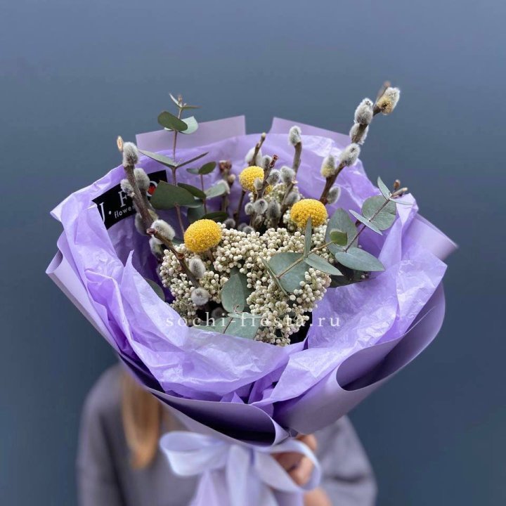 Букет с Вербой №1 в Саратове