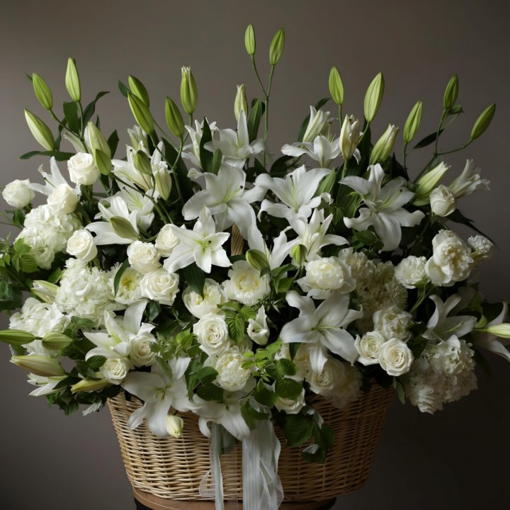 Цветочная корзина макси №3 в Саратове