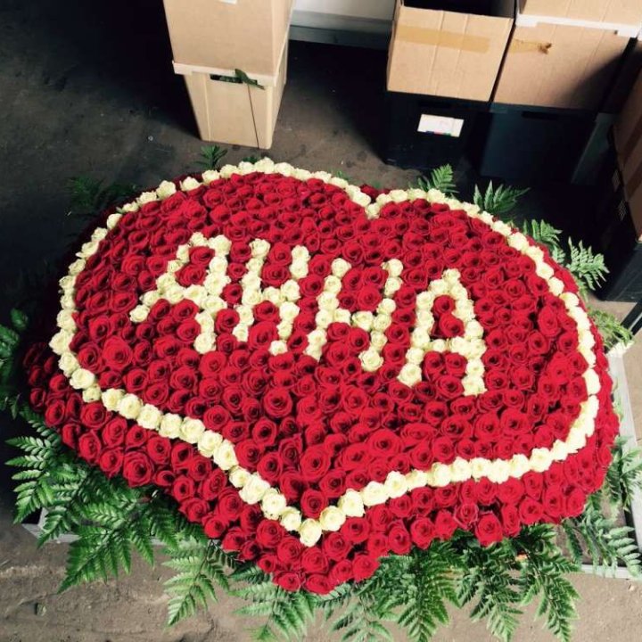 555 роз с именем в Саратове