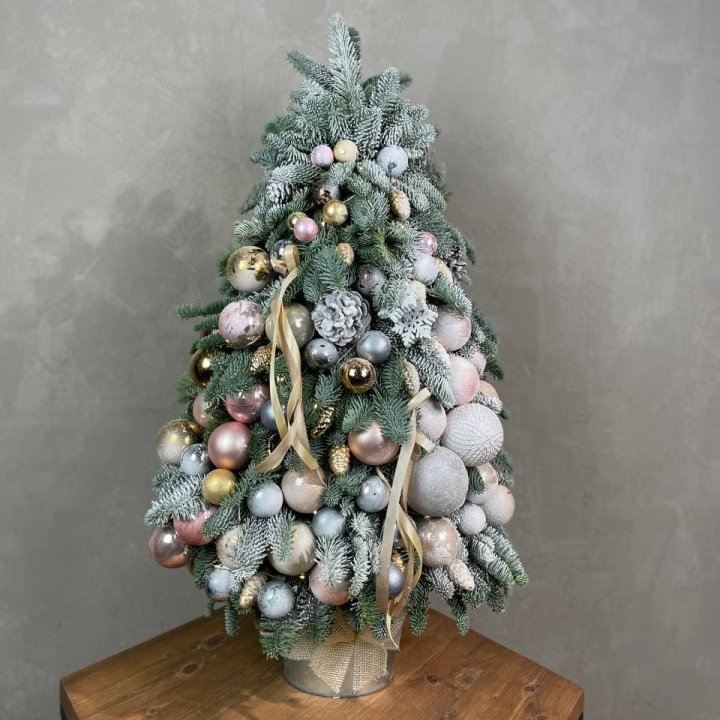 Новогодняя ёлка из веток датского нобилиса в Саратове