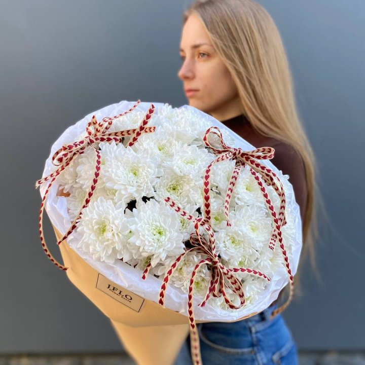 Букет "Хризантемы с любовью" в Саратове