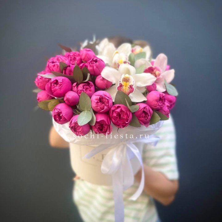 Бокс дуо мисти и орхидеи в Саратове