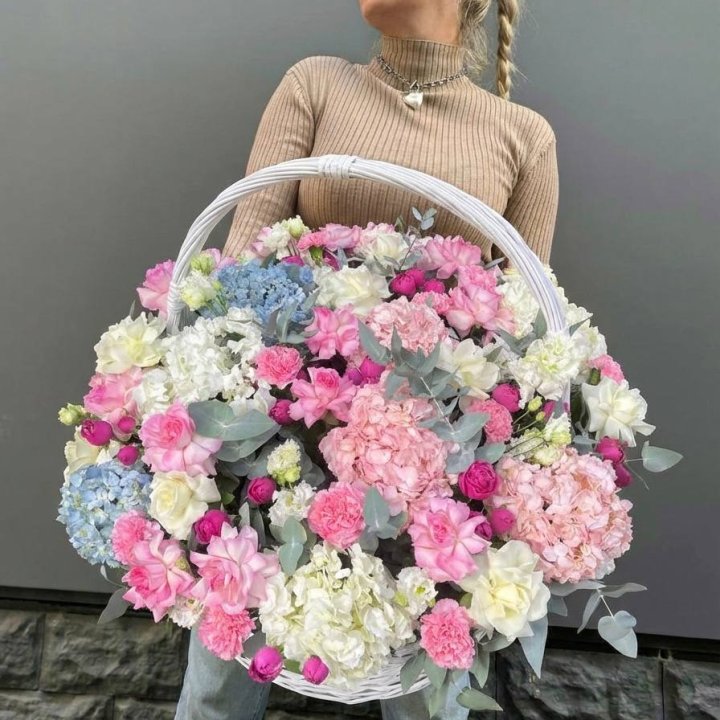 Цветочная корзина №3 в Саратове