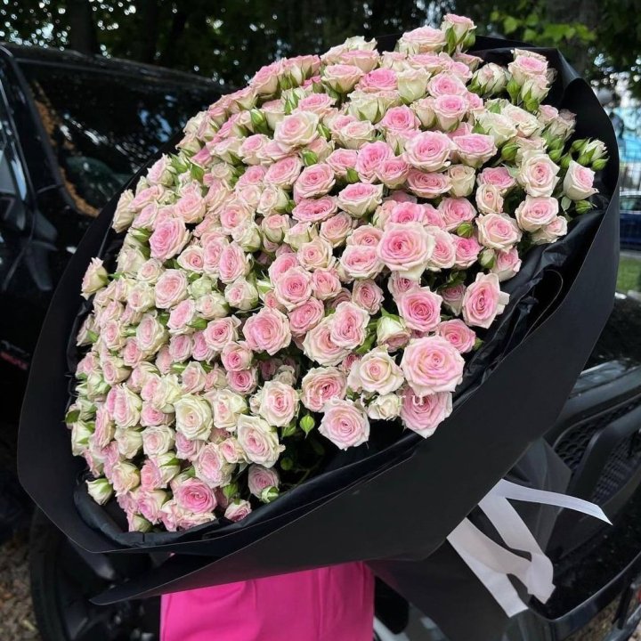 101 кустовая роза "Твистер" в Саратове