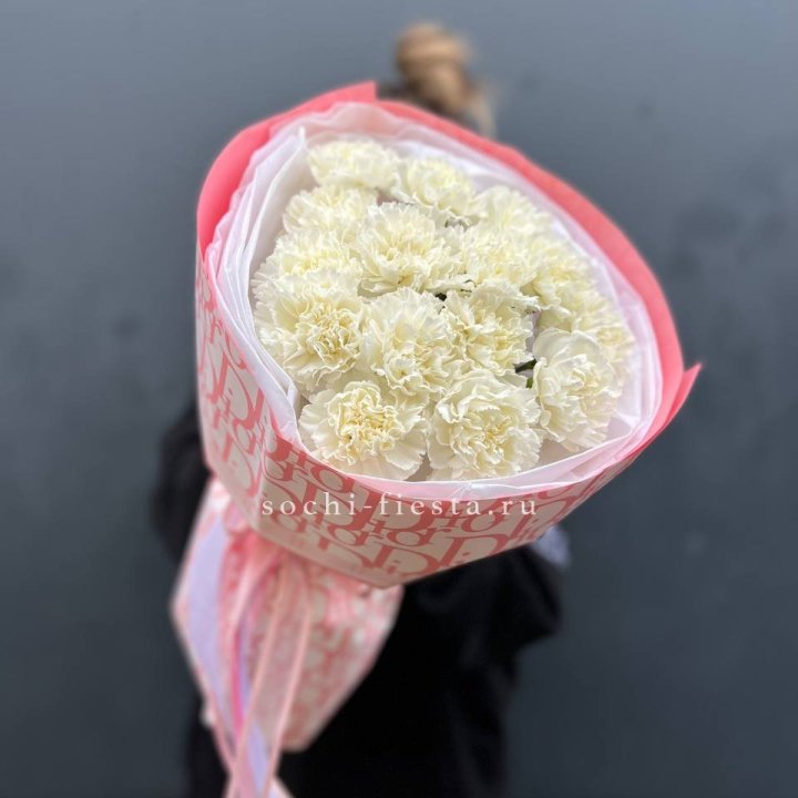 Белые диантусы №2 в Саратове