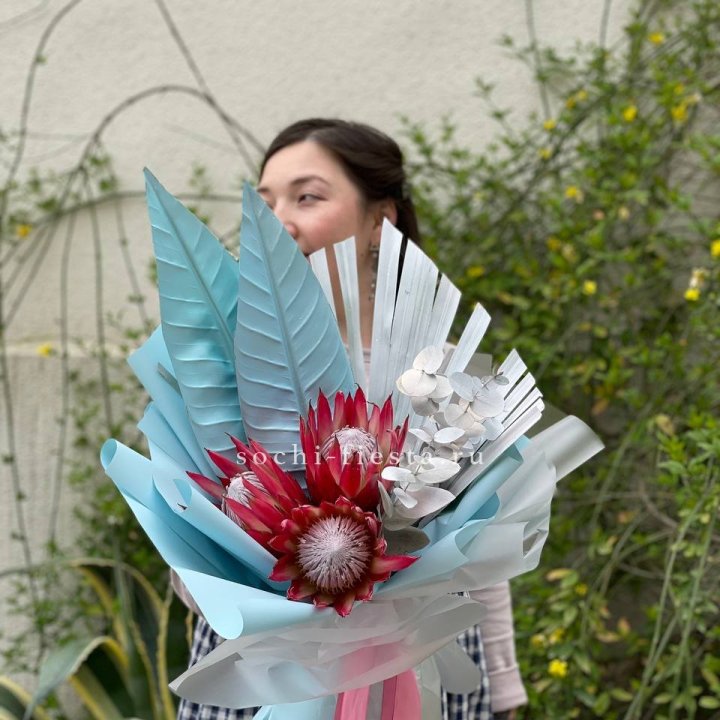 Букет из протеи "Клеопатра-2" в Саратове