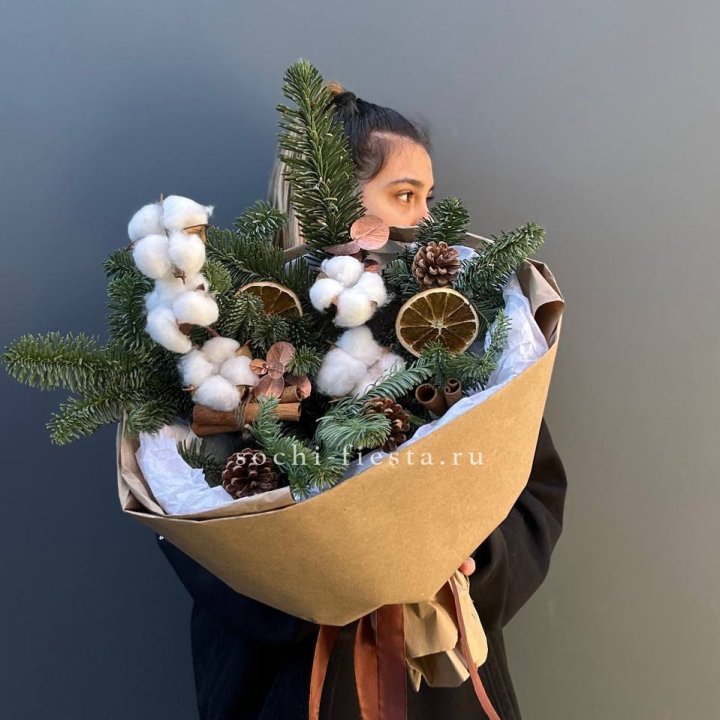 Зимний букет с нобилисом в Саратове