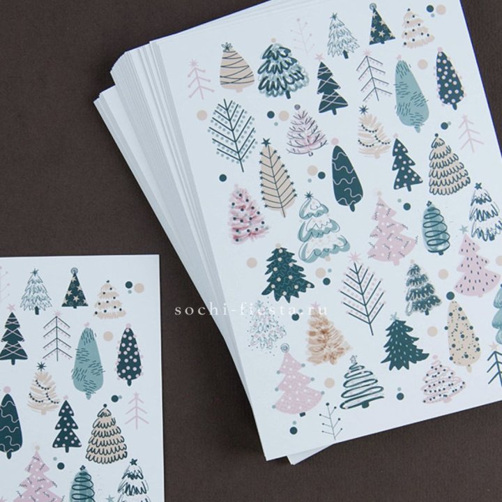 Открытка к букету "Елки" в Саратове