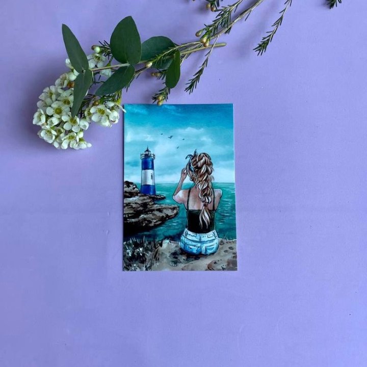 Открытка к букету "Океан" в Саратове