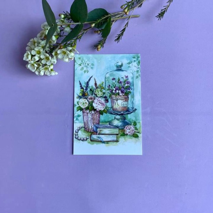 Открытка к букету "Книги" в Саратове