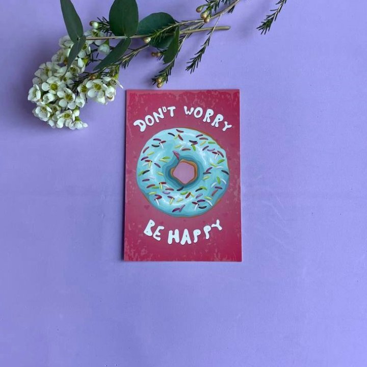 Открытка к букету "Не волнуйся..." в Саратове