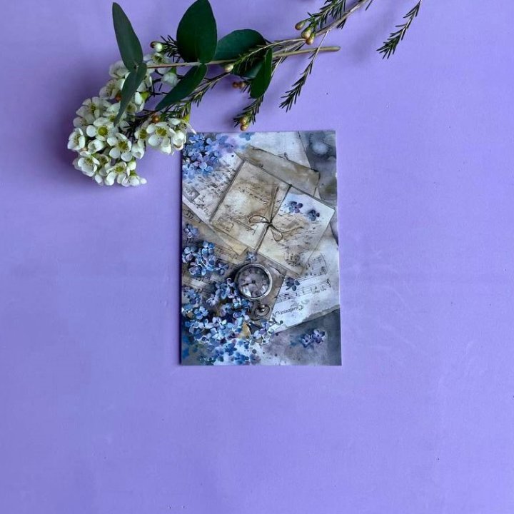 Открытка к букету "Время" в Саратове