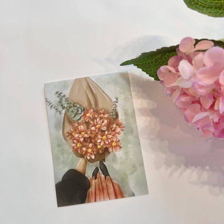 Открытка к букету "Букет" в Саратове