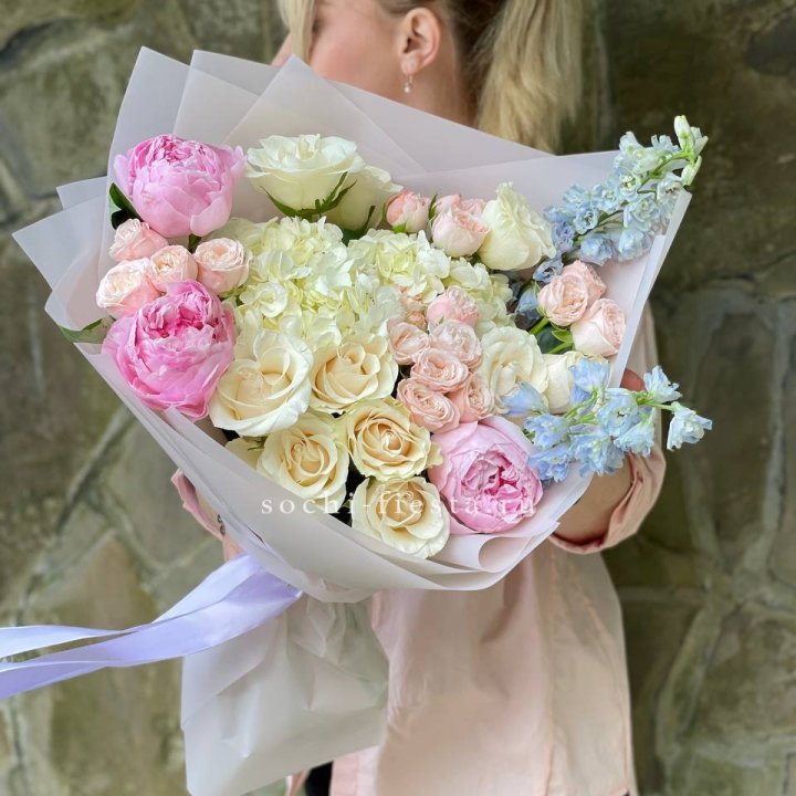 Букет с пионами "Богема" в Саратове