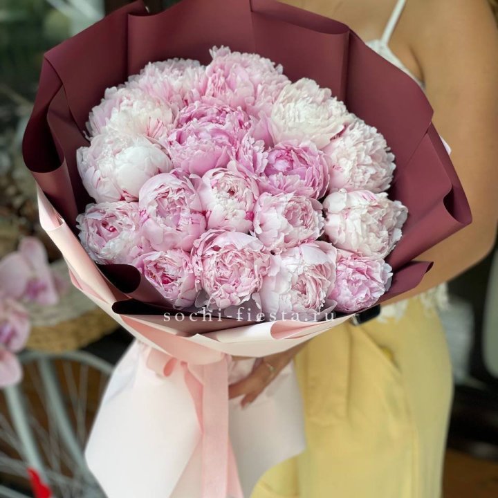 Букет с пионами №5 в Саратове