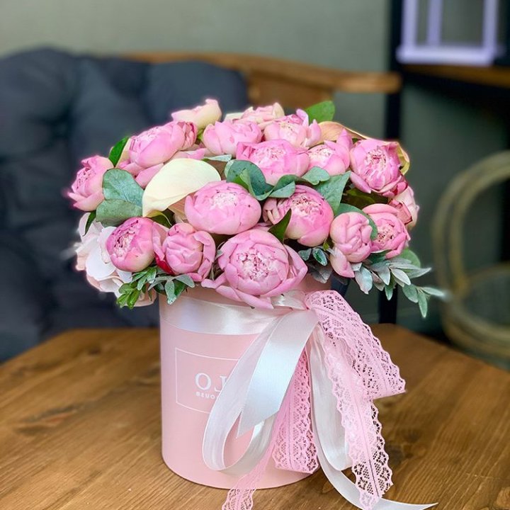 Композиция с пионами №1 в Саратове