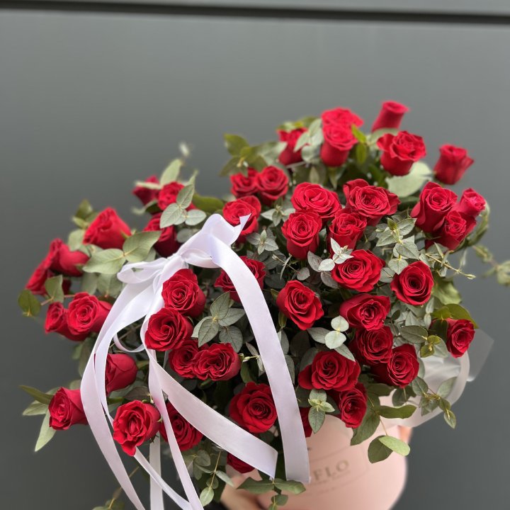 45 Красных роз в боксе "Сеньёрита" в Саратове