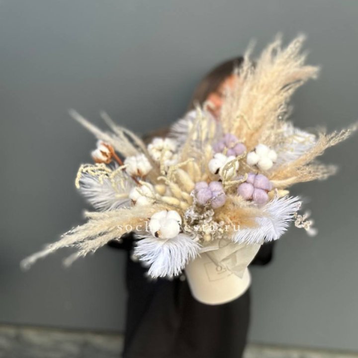 Авторский бокс с сухоцветами №3 в Саратове