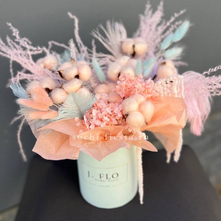 Авторский бокс с сухоцветами №3 в Саратове