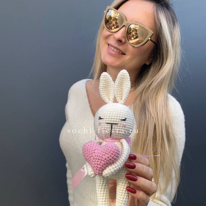 Зайка с сердцем ручной работы в Саратове