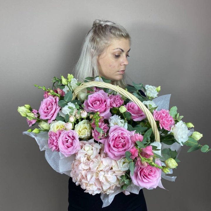 Цветочная корзина № 5 в Саратове