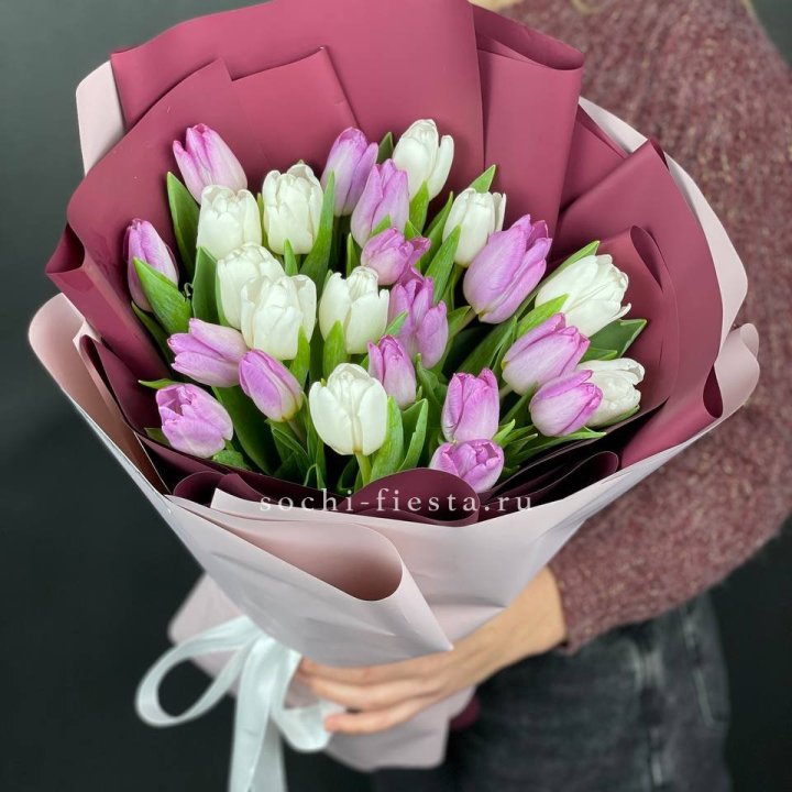 25 тюльпанов микс в Саратове