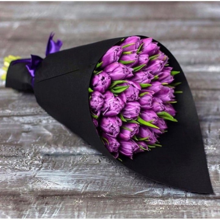 Пионовидные тюльпаны блэк в Саратове