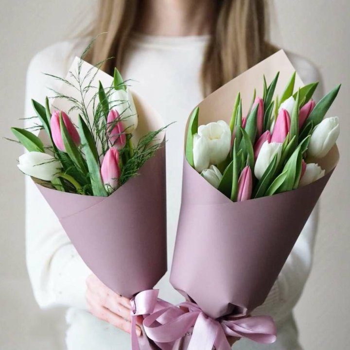 11 тюльпанов в оформлении в Саратове
